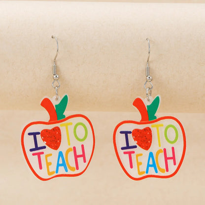 1 Pair Casual Cute Fruit Arylic Drop Earrings