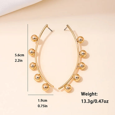 1 Pair Casual Cute Modern Style Round Dots Iron Ear Studs