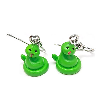 1 Pair Casual Cute Simple Style Animal Fox Frog Alloy Resin