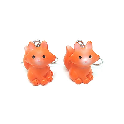 1 Pair Casual Cute Simple Style Animal Fox Frog Alloy Resin