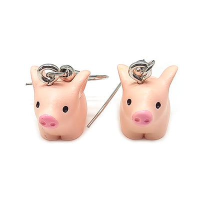 1 Pair Casual Cute Simple Style Animal Fox Frog Alloy Resin