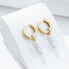 1 Pair Casual Cute Simple Style Asymmetrical Imitation Pearl Copper Drop Earrings