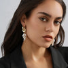 1 Pair Casual Cute Simple Style Asymmetrical Imitation Pearl Copper Drop Earrings