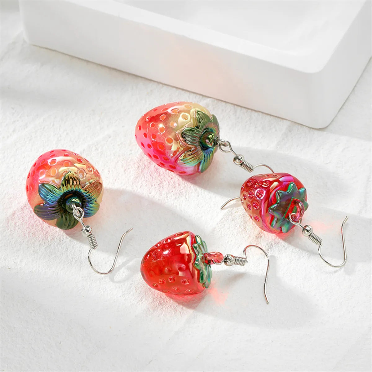 1 Pair Casual Cute Simple Style Fruit Resin Drop Earrings