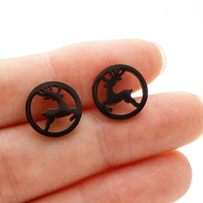 1 Pair Casual Cute Sweet Animal Irregular Polishing Plating 304 Stainless Steel 18K Gold Plated Ear Studs