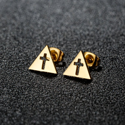 1 Pair Casual Cute Sweet Animal Irregular Polishing Plating 304 Stainless Steel 18K Gold Plated Ear Studs