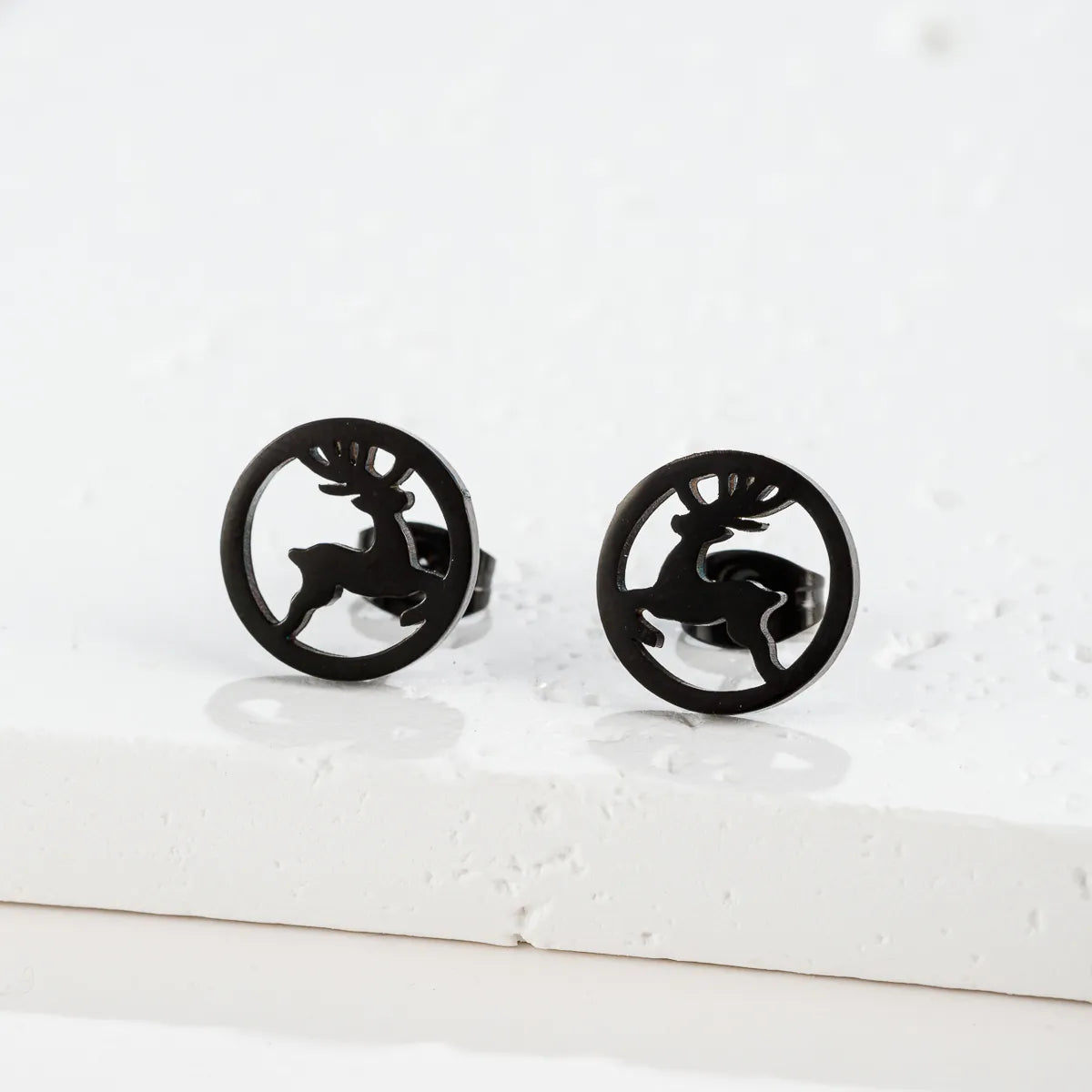 1 Pair Casual Cute Sweet Animal Irregular Polishing Plating 304 Stainless Steel 18K Gold Plated Ear Studs