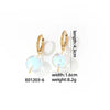 1 Pair Casual Cute Sweet Round Plating Copper Drop Earrings