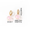 1 Pair Casual Cute Sweet Round Plating Copper Drop Earrings