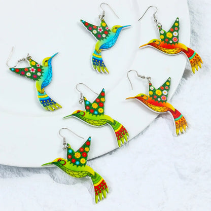 1 Pair Casual Elegant Bird Arylic Drop Earrings