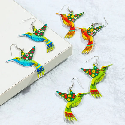 1 Pair Casual Elegant Bird Arylic Drop Earrings