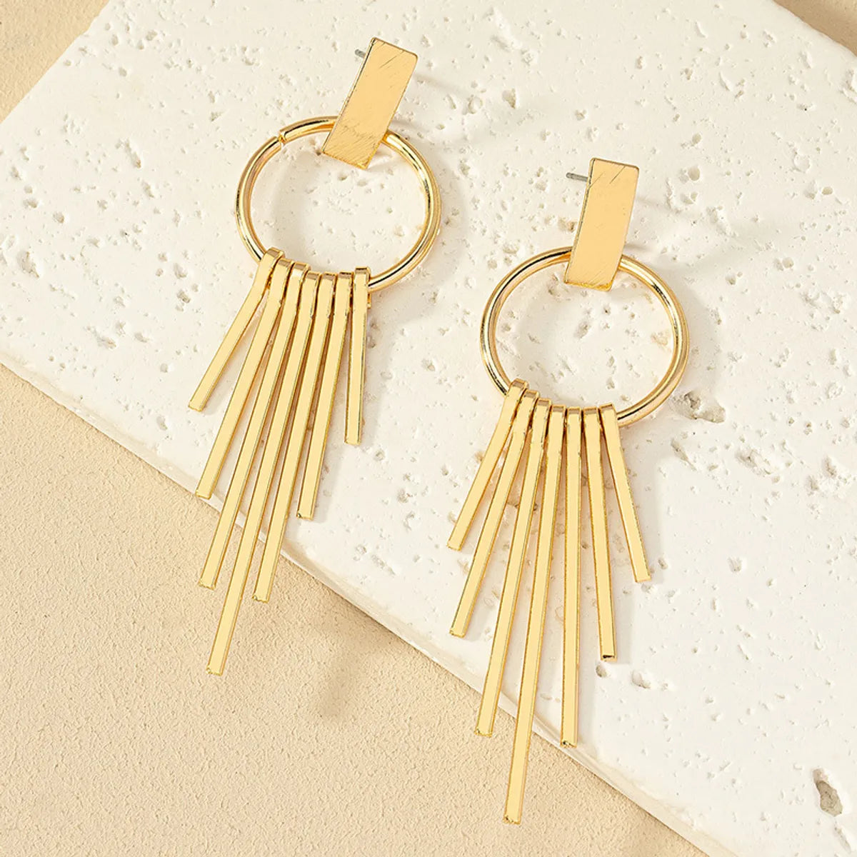 1 Pair Casual Elegant Geometric Plating Alloy Drop Earrings