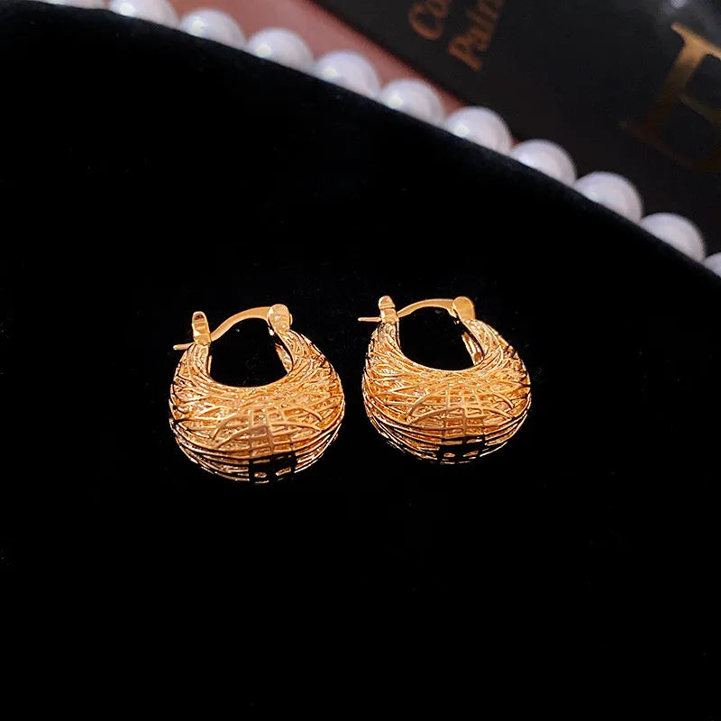 1 Pair Casual Elegant Simple Style Geometric Heart Shape Flower Plating Inlay Copper Artificial Rhinestones Earrings