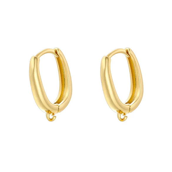 1 Pair Casual Elegant Simple Style Water Droplets Heart Shape Inlay Copper Zircon 18K Gold Plated Drop Earrings