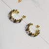 1 Pair Casual Elegant Vacation C Shape Inlay 304 Stainless Steel Zircon 18K Gold Plated Ear Studs