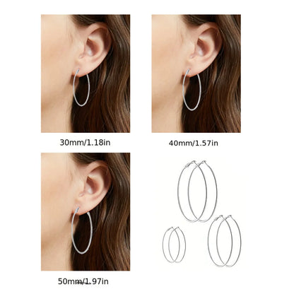 1 Pair Casual Elegant Vacation Solid Color Plating Stainless Steel White Gold Plated Gold Plated Earrings