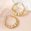 1 Pair Casual Exaggerated Simple Style Round Iron Earrings