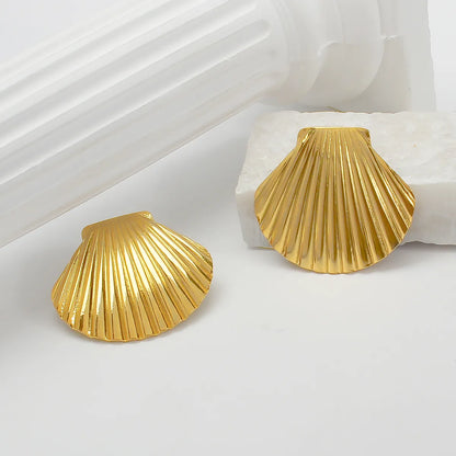 1 Pair Casual Exaggerated Simple Style Solid Color Alloy Ear Studs