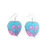 1 Pair Casual Funny Skull Arylic Alloy