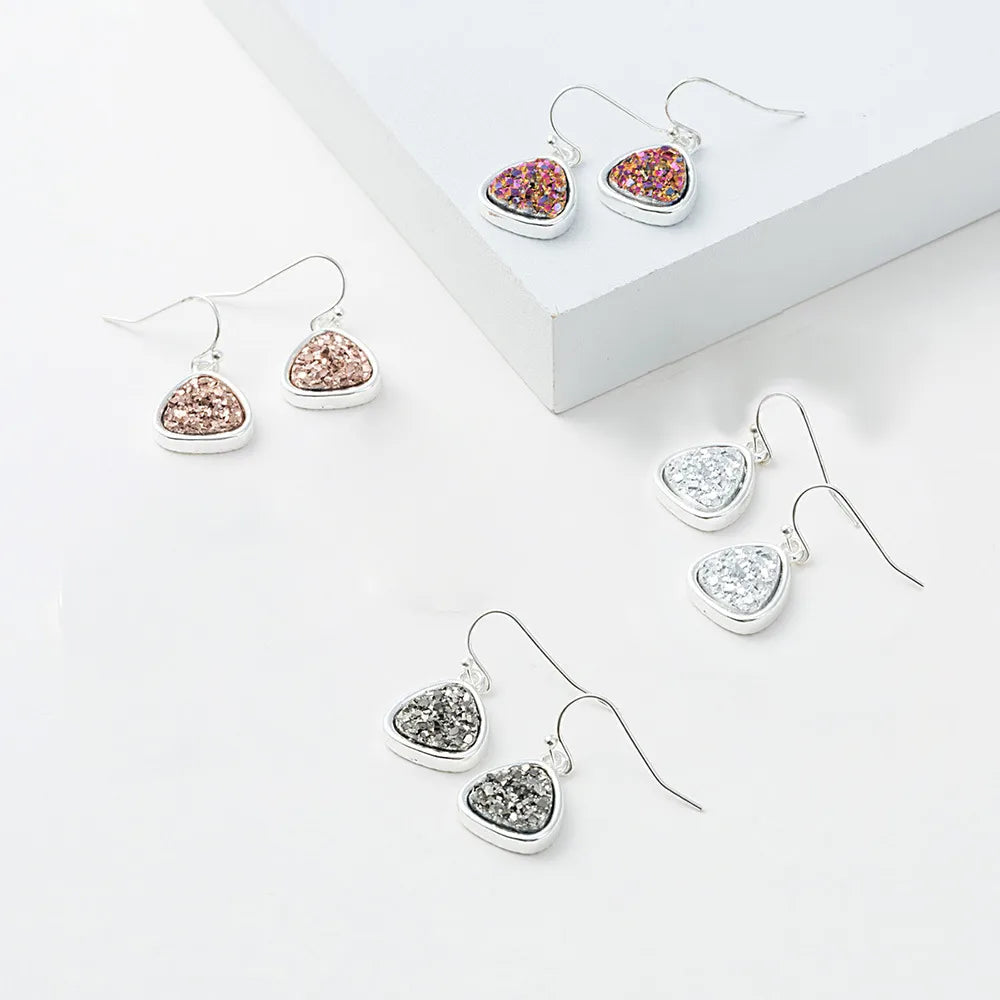 1 Pair Casual Geometric Alloy Drop Earrings