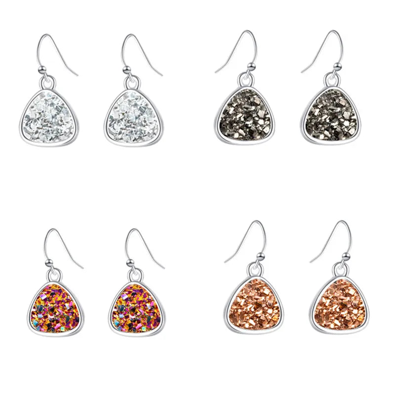 1 Pair Casual Geometric Alloy Drop Earrings