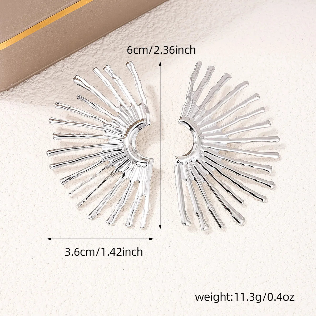 1 Pair Casual Geometric Alloy Ear Studs