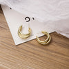 1 Pair Casual Geometric Alloy Plating Women'S Earrings