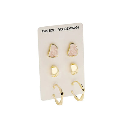 1 Pair Casual Geometric Alloy Plating Women'S Earrings