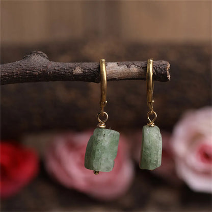 1 Pair Casual Geometric Irregular Plating Natural Stone Drop Earrings