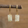 1 Pair Casual Geometric Irregular Plating Natural Stone Drop Earrings