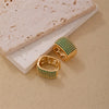 1 Pair Casual Glam Shiny Color Block Plating Inlay Copper Zircon K Gold Plated Rhodium Plated Earrings