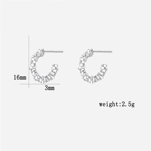 1 Pair Casual Luxurious Queen Geometric 304 Stainless Steel Sterling Silver Gold Plated Earrings