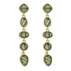 1 Pair Casual Modern Style Classic Style Oval Inlay Alloy Resin 18K Gold Plated Drop Earrings