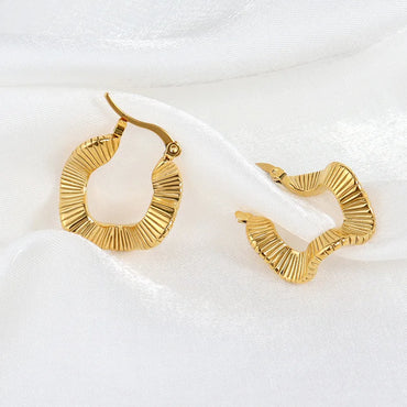 1 Pair Casual Retro Geometric Plating Stainless Steel Earrings