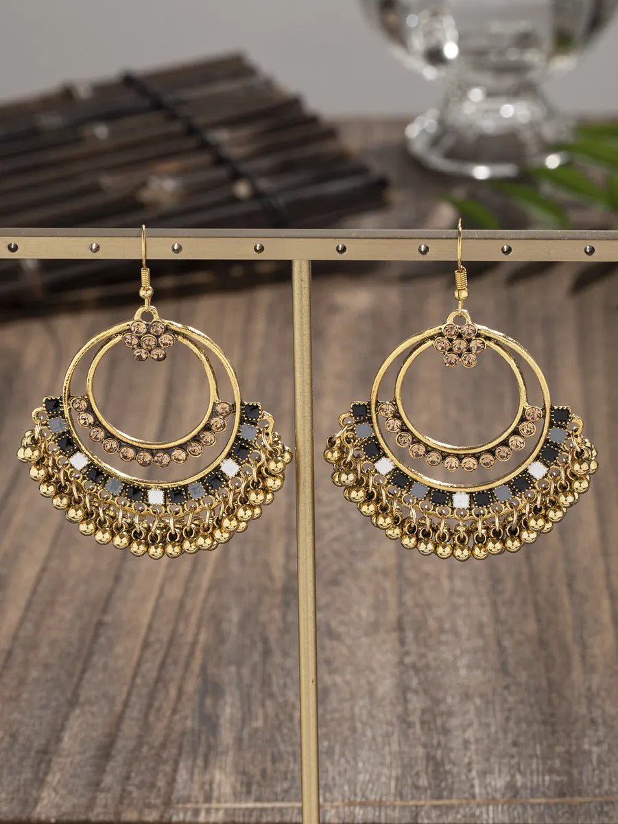 1 Pair Casual Retro Simple Style Geometric Plating Alloy Drop Earrings