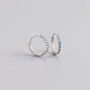 1 Pair Casual Round Inlay Sterling Silver Zircon Earrings