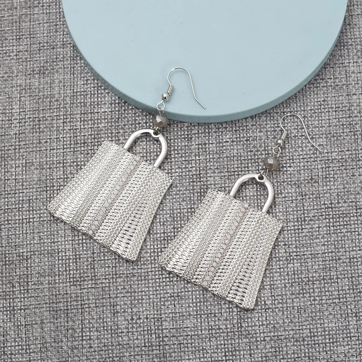 1 Pair Casual Simple Style Bag Alloy Drop Earrings