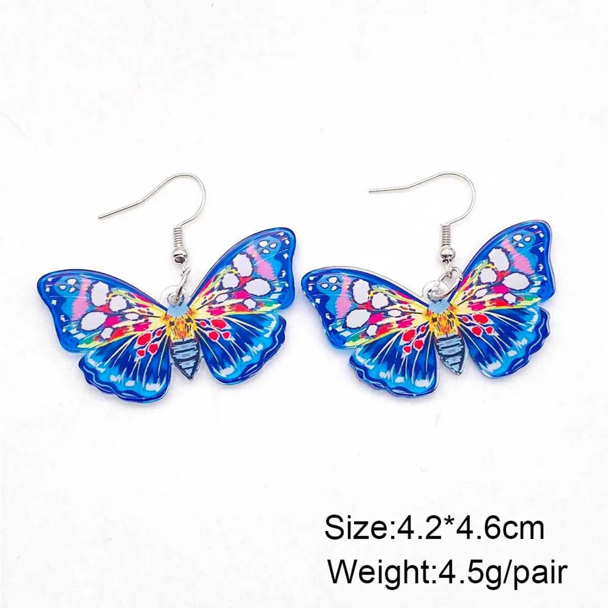 1 Pair Casual Simple Style Butterfly Arylic Drop Earrings