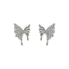 1 Pair Casual Simple Style Butterfly Plating Inlay Copper Zircon 18K Gold Plated Ear Studs