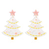 1 Pair Casual Simple Style Christmas Hat Christmas Tree Gingerbread Arylic Pu Leather Seed Bead Drop Earrings