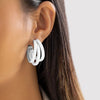 1 Pair Casual Simple Style Classic Style C Shape Iron K Gold Plated Ear Studs