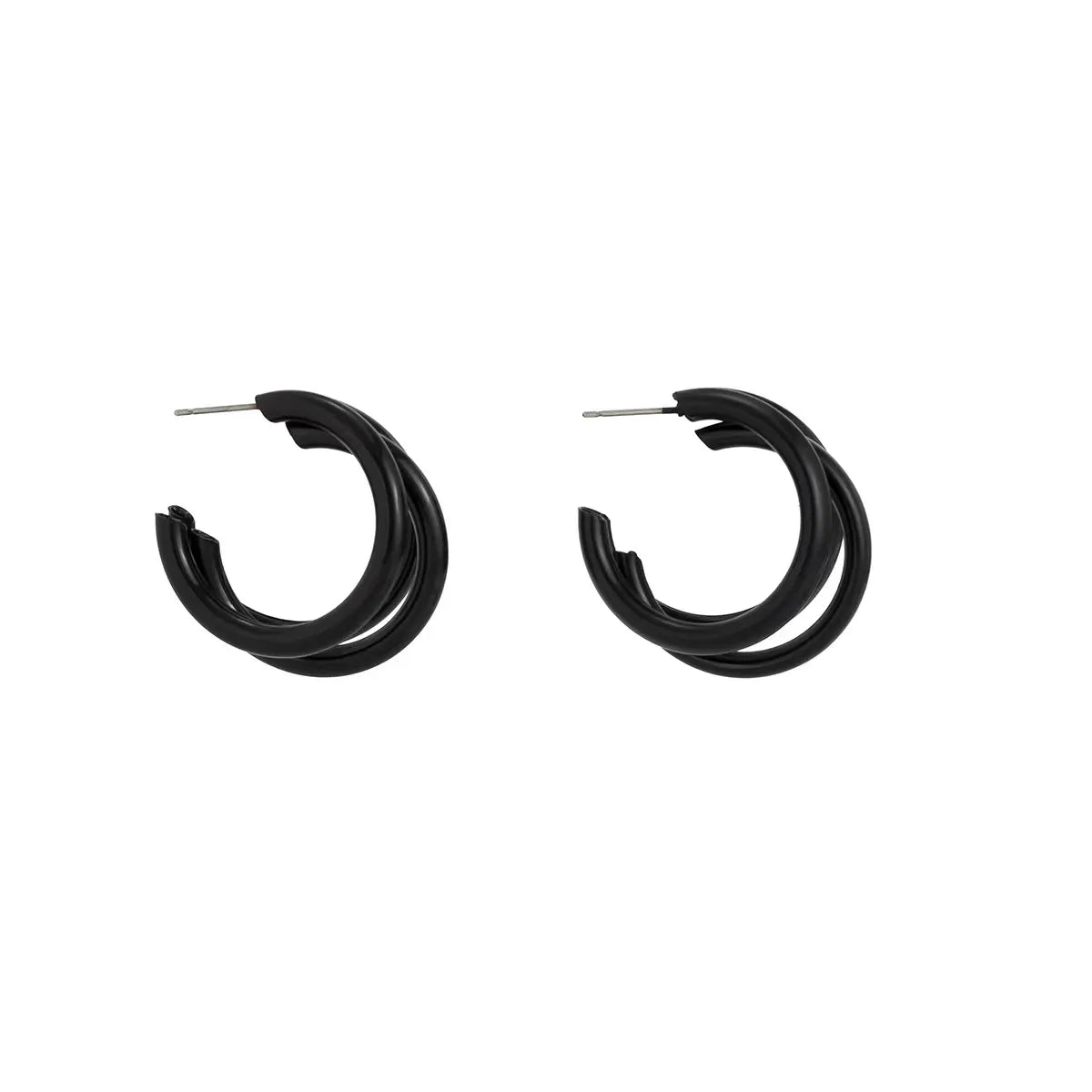 1 Pair Casual Simple Style Classic Style C Shape Iron K Gold Plated Ear Studs