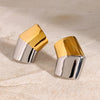 1 Pair Casual Simple Style Classic Style Color Block 304 Stainless Steel Ear Studs