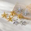 1 Pair Casual Simple Style Classic Style Starfish 304 Stainless Steel Ear Studs