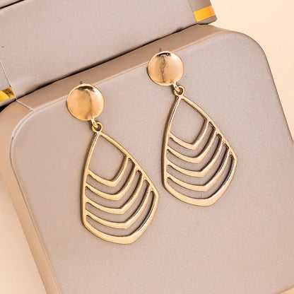 1 Pair Casual Simple Style Geometric Alloy Drop Earrings