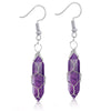 1 Pair Casual Simple Style Geometric Natural Stone Crystal Iron Drop Earrings