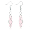 1 Pair Casual Simple Style Geometric Natural Stone Crystal Iron Drop Earrings