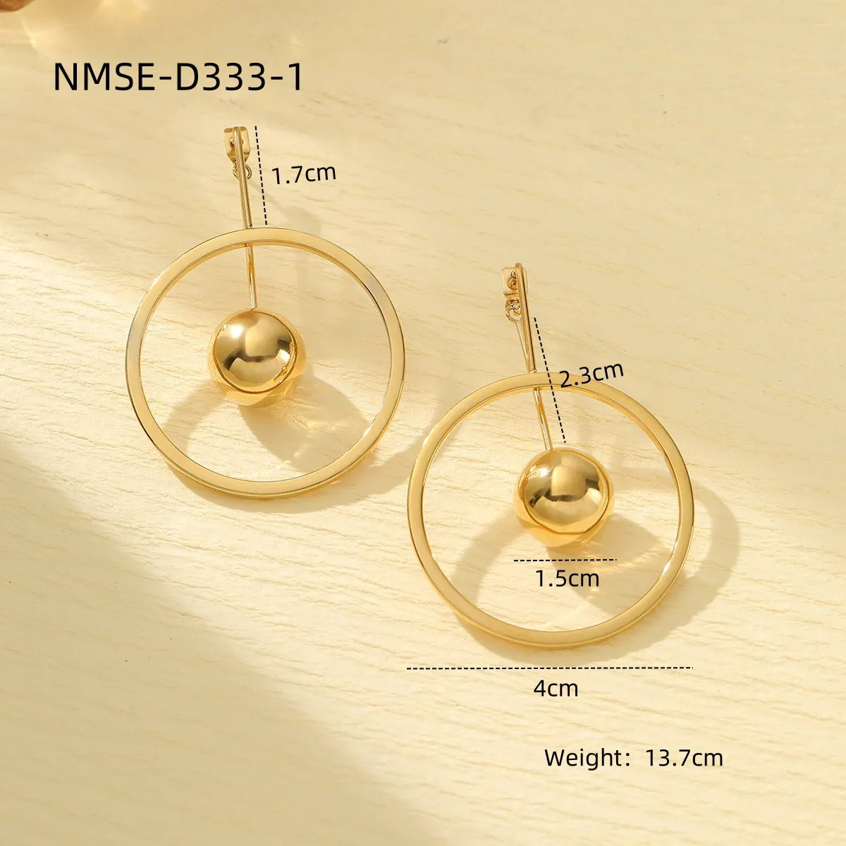 1 Pair Casual Simple Style Geometric Plating 304 Stainless Steel Drop Earrings