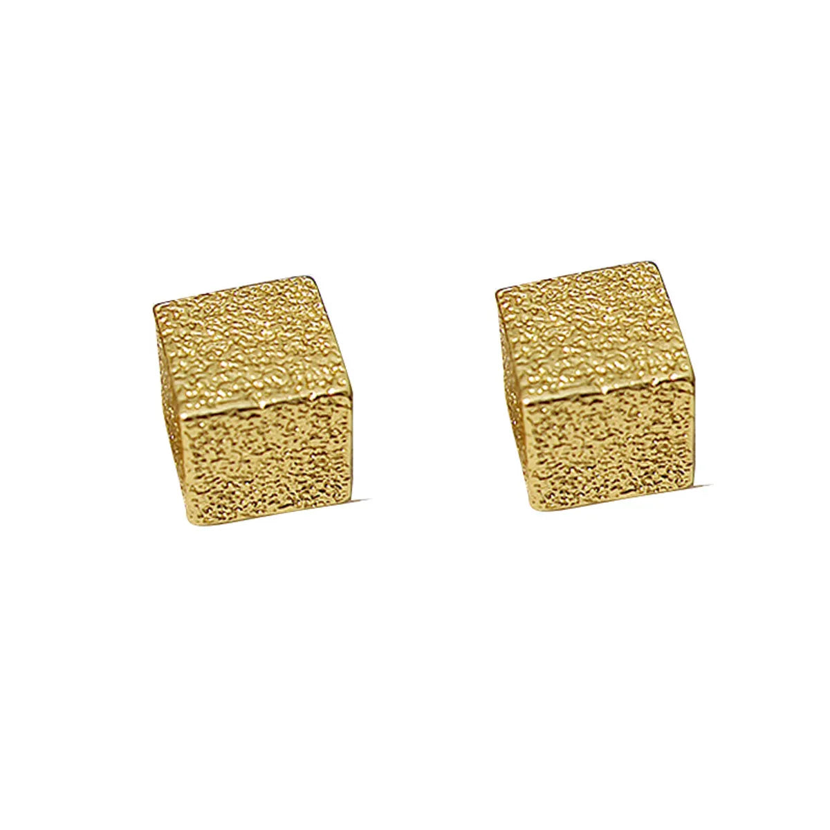 1 Pair Casual Simple Style Geometric Plating Alloy Ear Studs