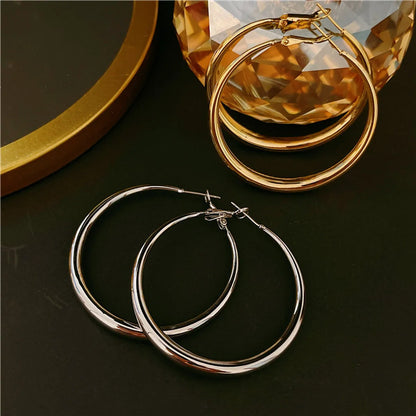 1 Pair Casual Simple Style Geometric Plating Copper Earrings